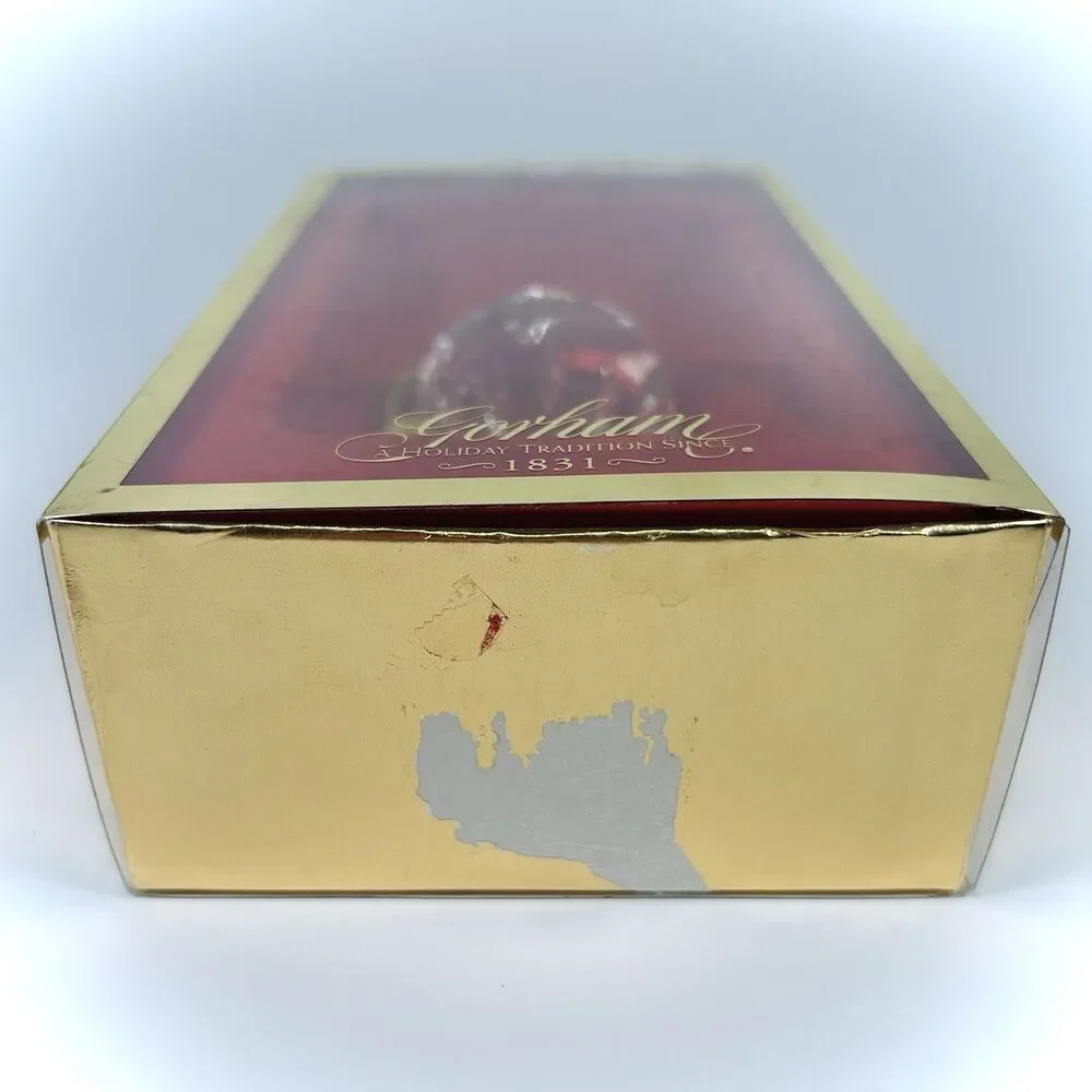 Gorham 2000 Crystal Champagne Bottle in Bucket Original Box Ornament Millennium